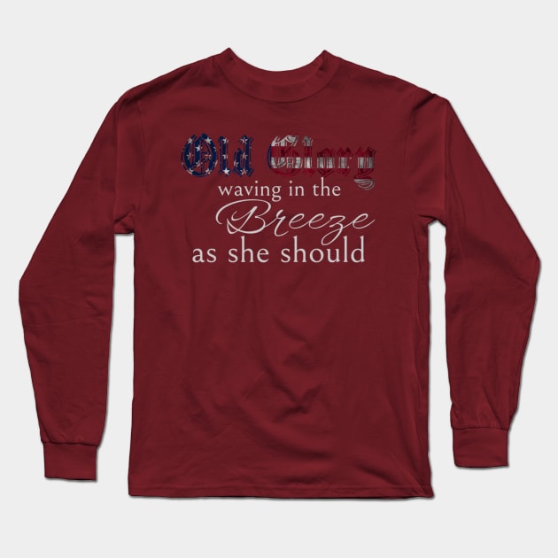 Old Glory on Dark Long Sleeve T-Shirt by Fallow&Roe